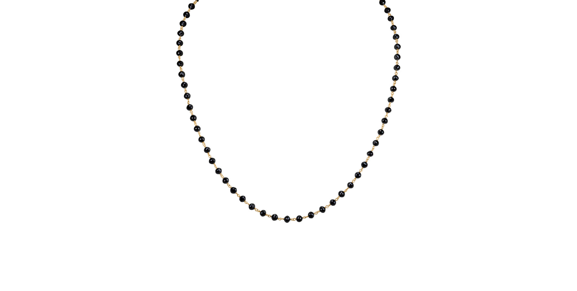 Necklace with black diamonds Dark Melody