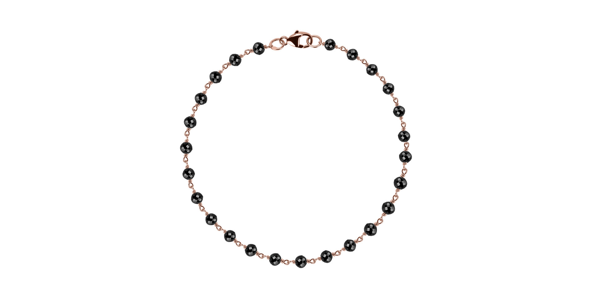 Bracelet with black diamonds Dark Melody