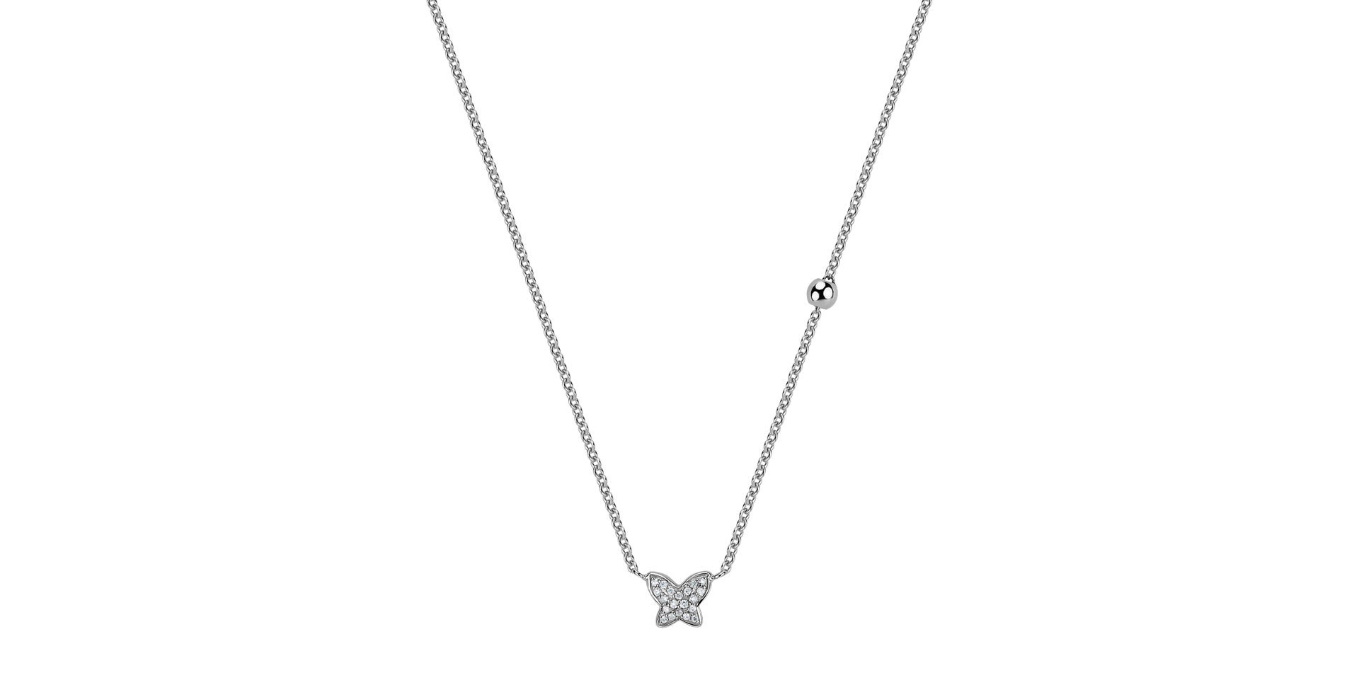 Diamond necklace Magic Butterfly