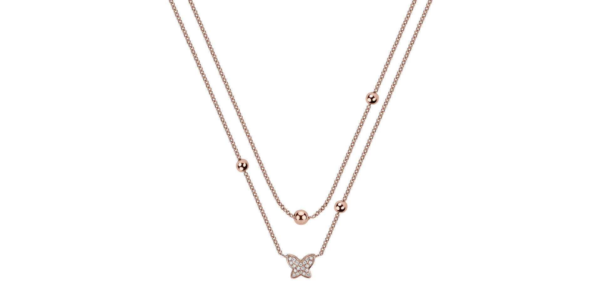 Diamond necklace Magic Butterfly
