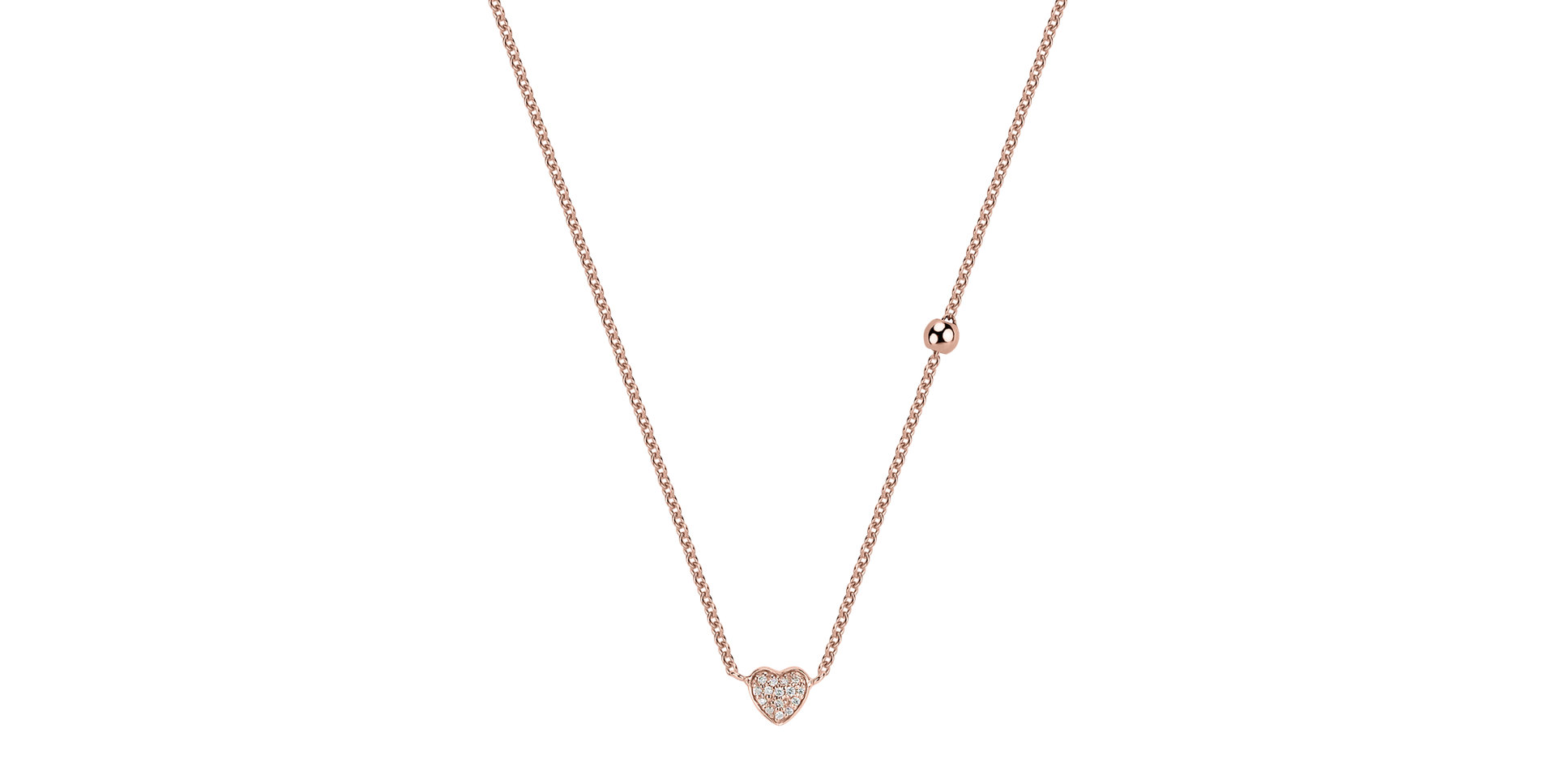 Diamond necklace Tender Heart