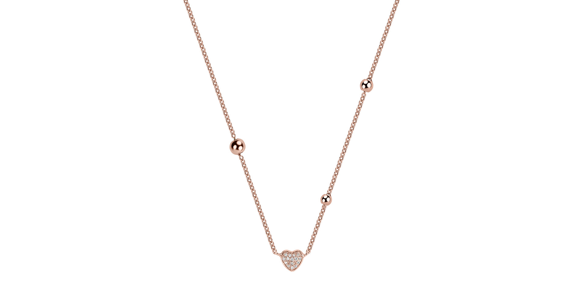 Diamond necklace Tender Heart