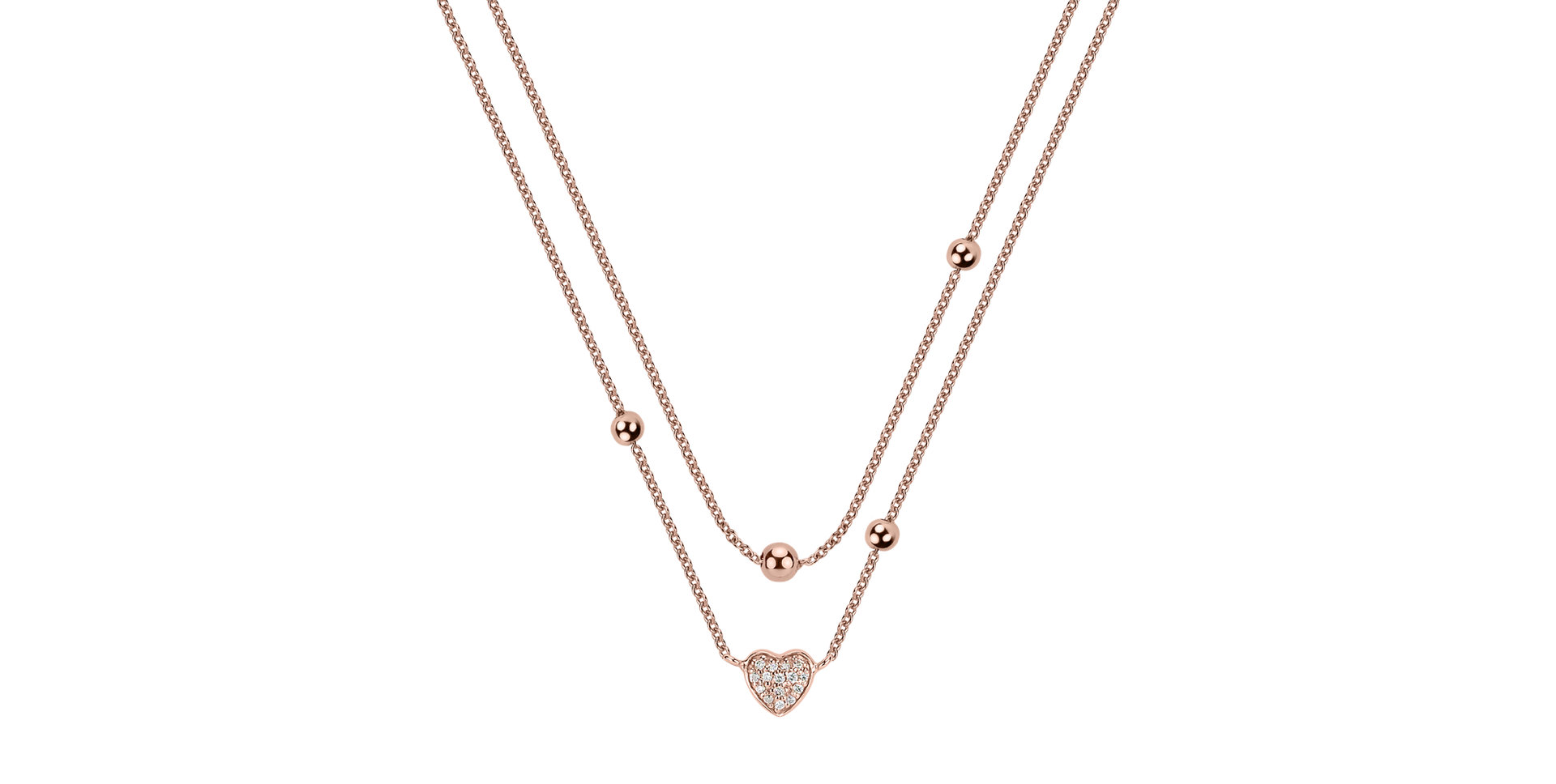 Diamond necklace Tender Heart
