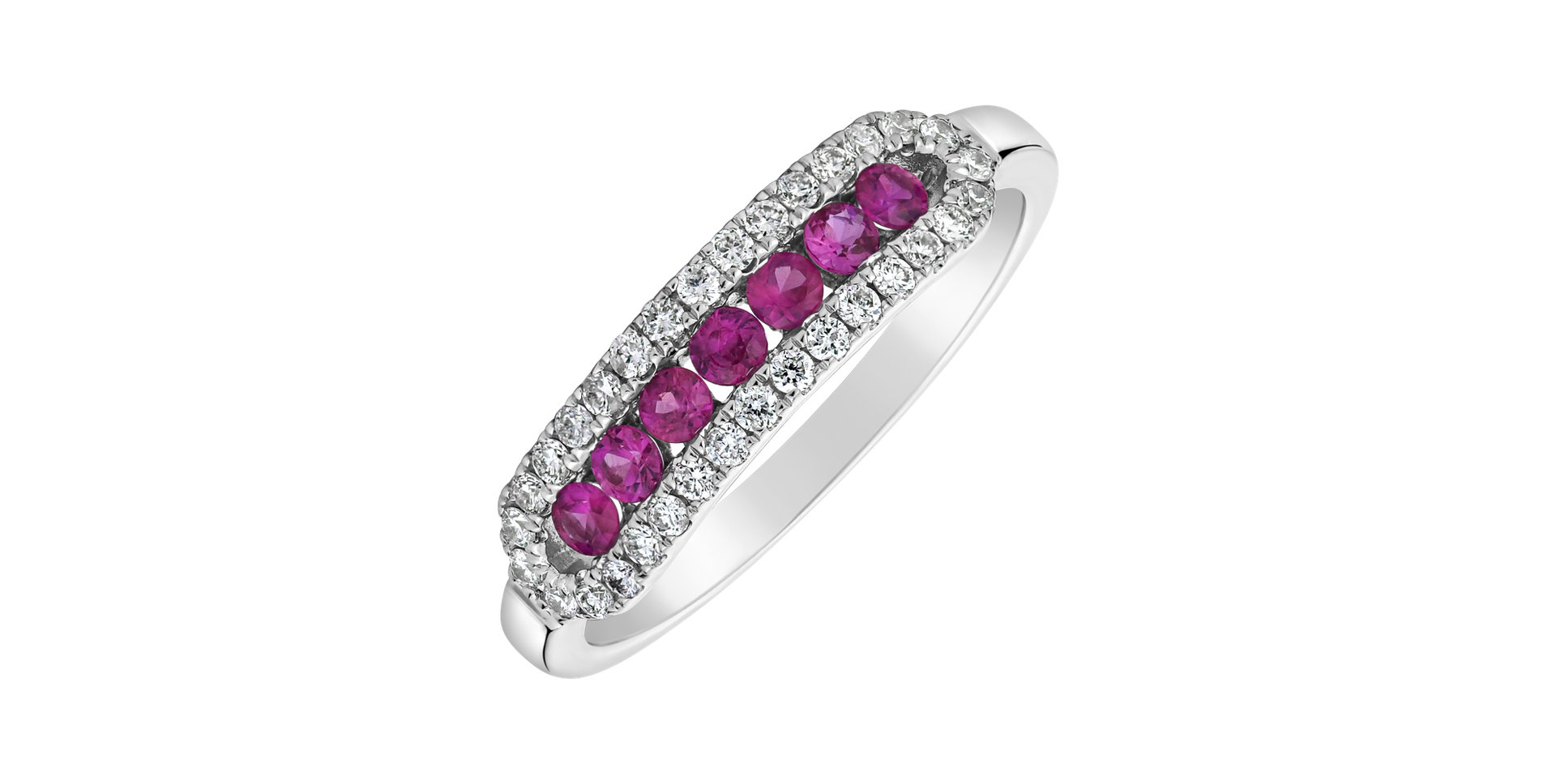 Diamond ring with Ruby Bright Life