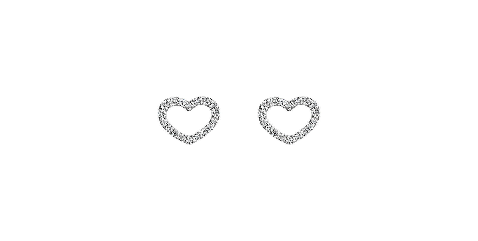 Diamond earrings Shiny Hearts