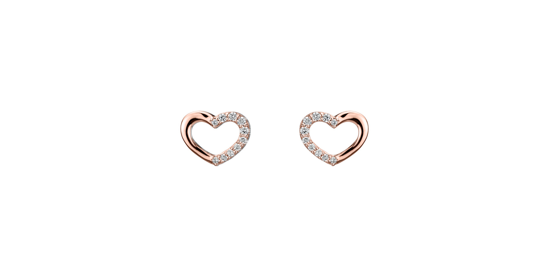 Diamond earrings Shiny Hearts