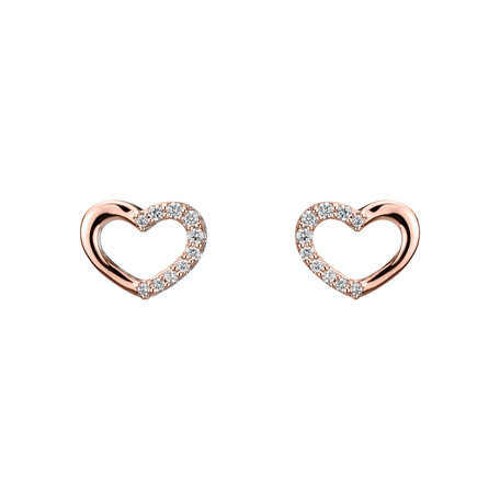 Diamond earrings Shiny Hearts