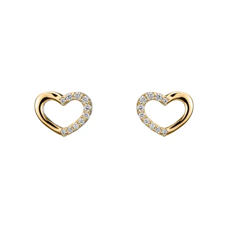 Diamond earrings Shiny Hearts