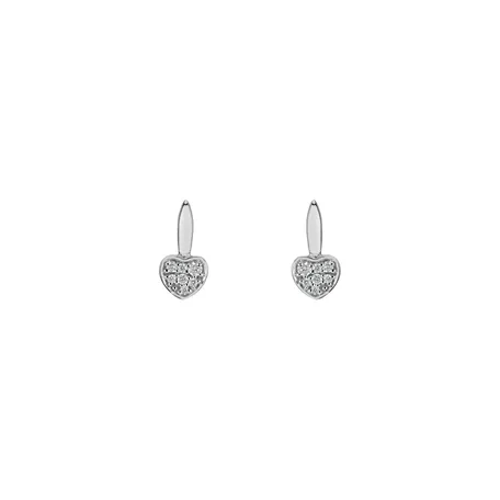 Diamond earrings Love Ray