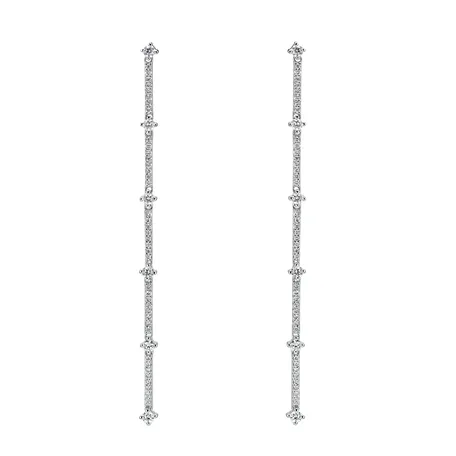 Diamond earrings Delicate Waterfall