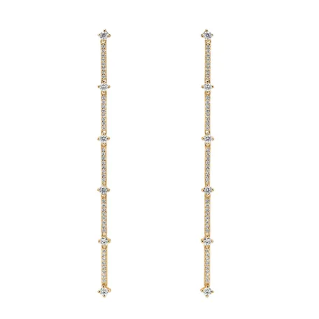Diamond earrings Delicate Waterfall