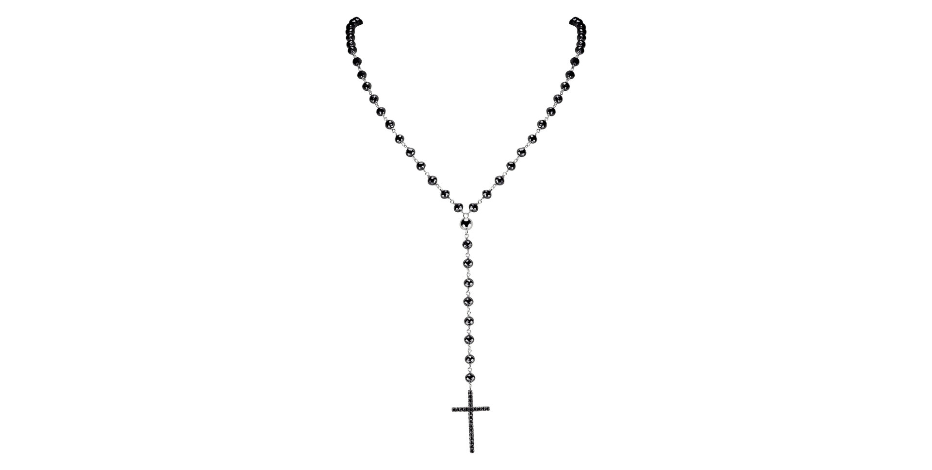 Necklace with black diamonds My Religion