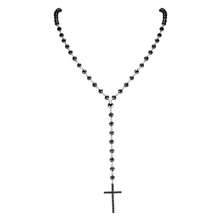 Necklace with black diamonds My Religion