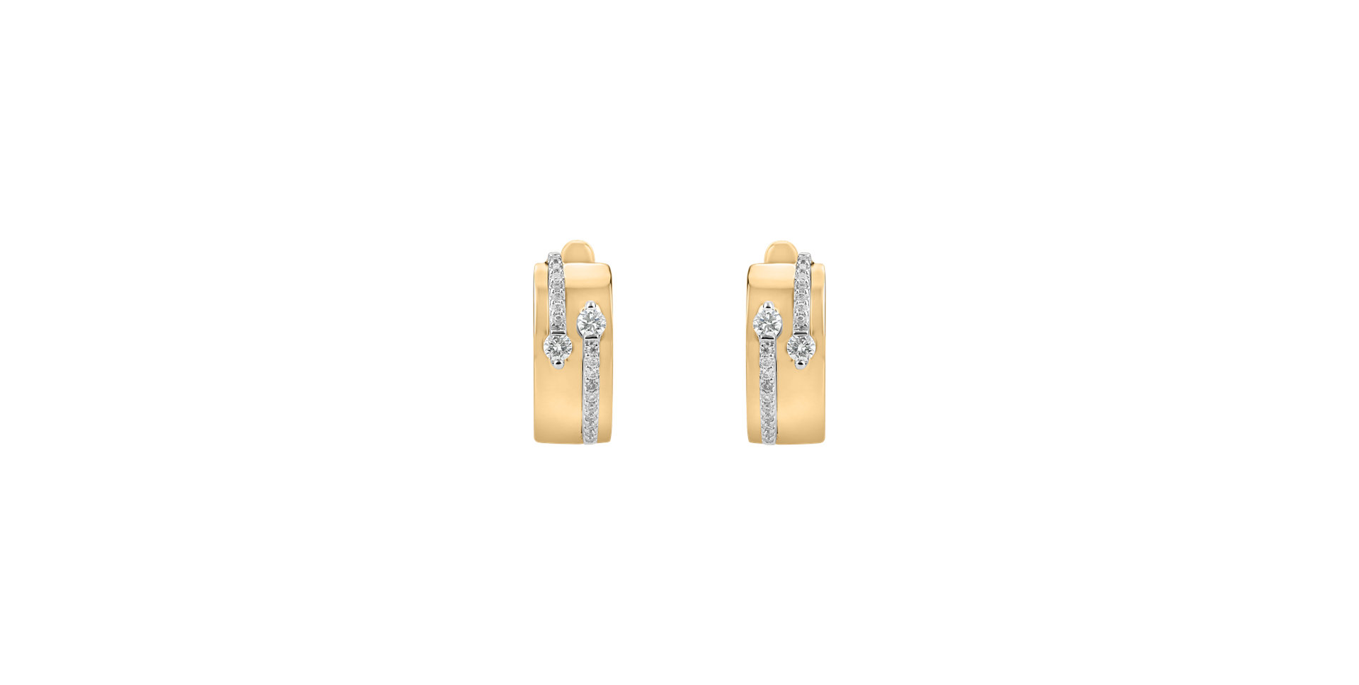 Diamond earrings Charming Labyrinth