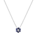 Diamond necklace with Sapphire Shiny Flower5