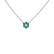 Diamond necklace with Emerald Shiny Constellation5