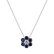 Diamond necklace with Sapphire Shiny Flower5