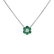 Diamond necklace with Emerald Shiny Constellation5