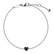 Bracelet with black diamonds Little Heart5