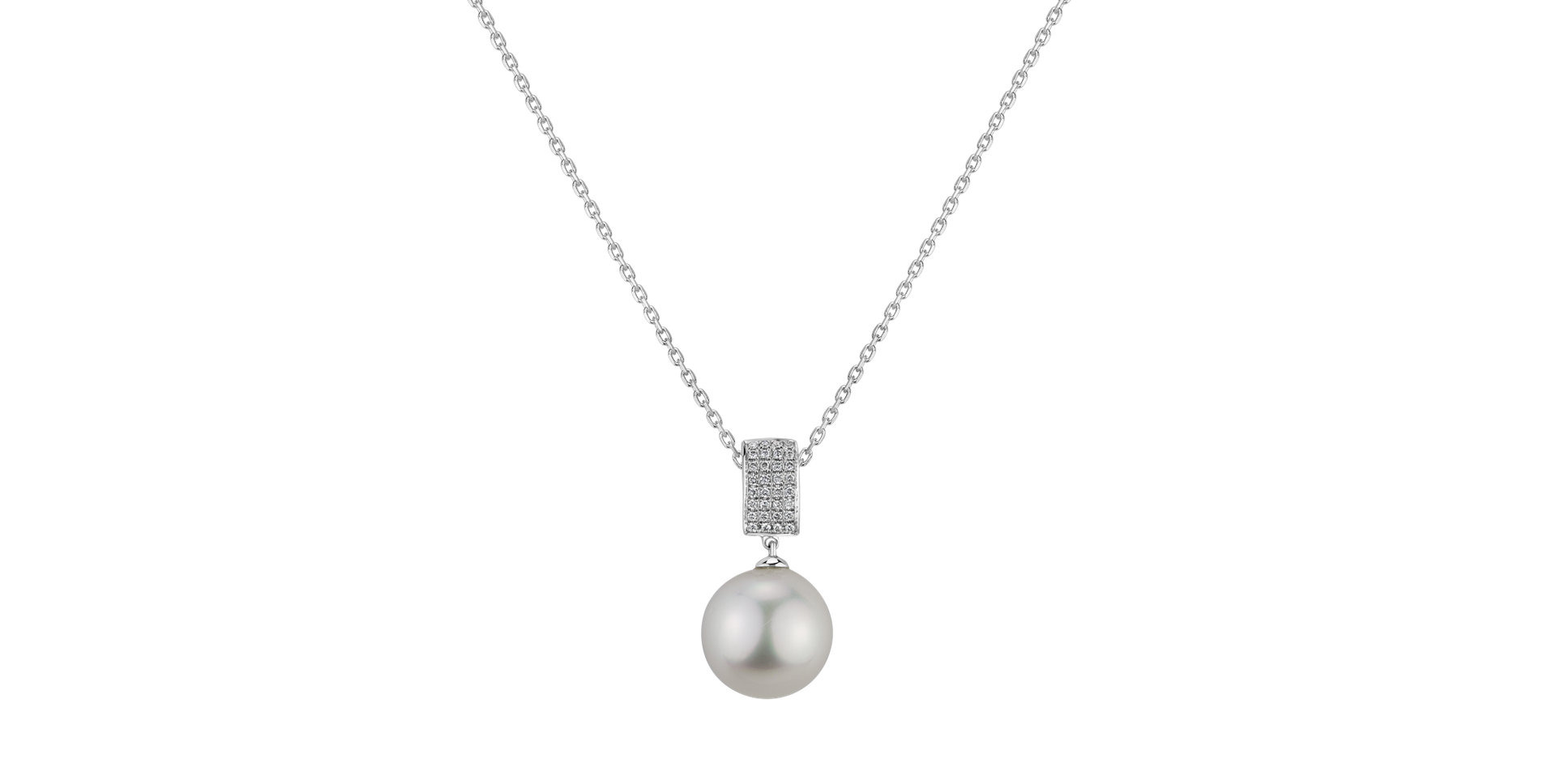 Diamond pendant with Pearl Nautical Sin