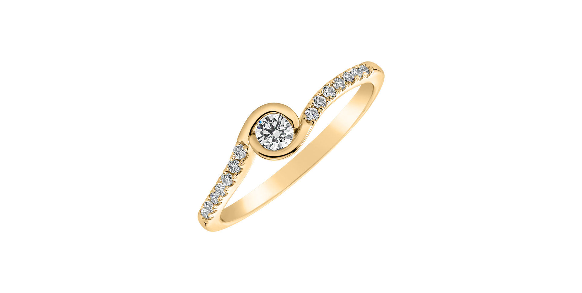 Diamond ring Love Twist