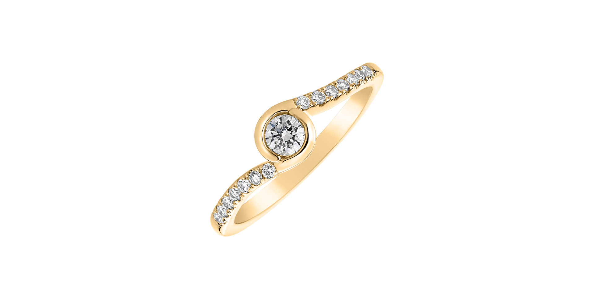 Diamond ring Love Twist