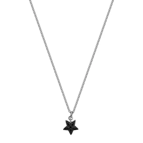 Necklace with black and white diamonds Waterfall Heaven