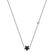 Necklace with black and white diamonds Star Waterfall4