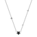 Necklace with black and white diamonds Star Waterfall4
