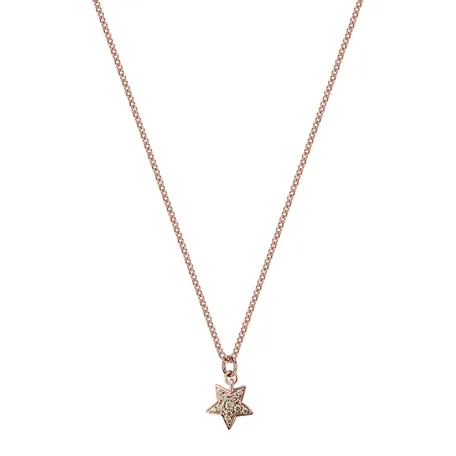 Necklace with brown and white diamonds Waterfall Heaven