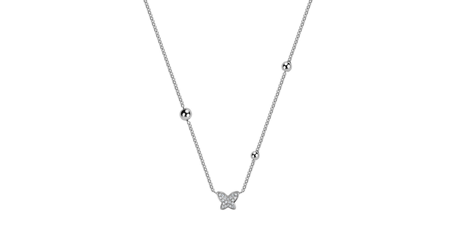 Diamond necklace Magic Butterfly