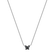 Necklace with black and white diamonds Magic Butterfly5