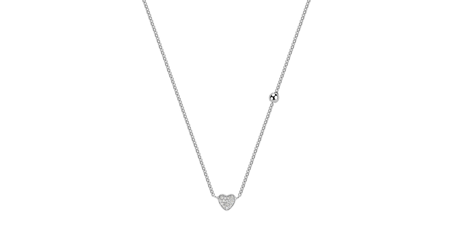Diamond necklace Tender Heart