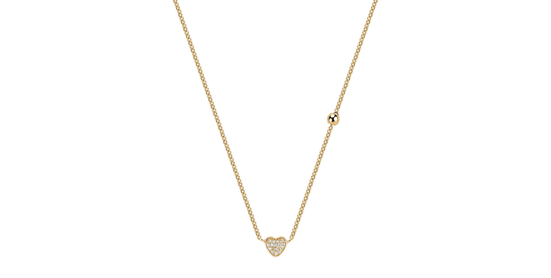 Diamond necklace Tender Heart