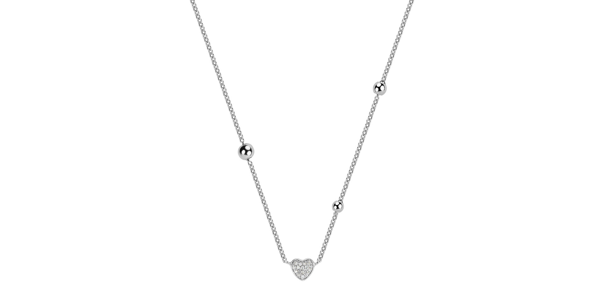 Diamond necklace Tender Heart