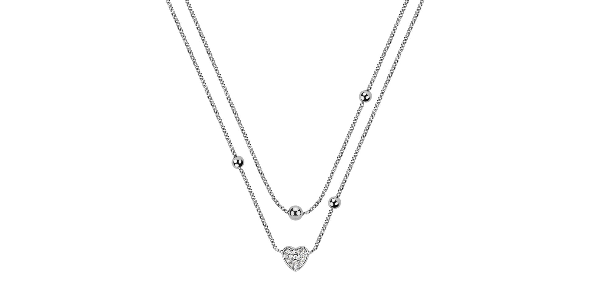 Diamond necklace Tender Heart
