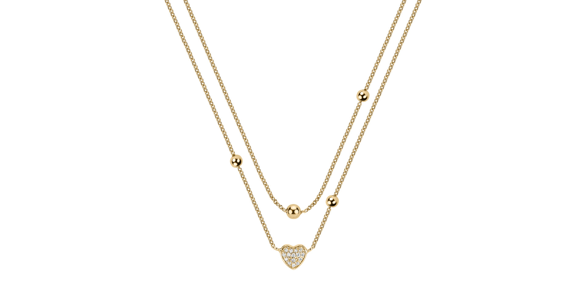 Diamond necklace Tender Heart