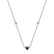 Necklace with black and white diamonds Tender Heart5