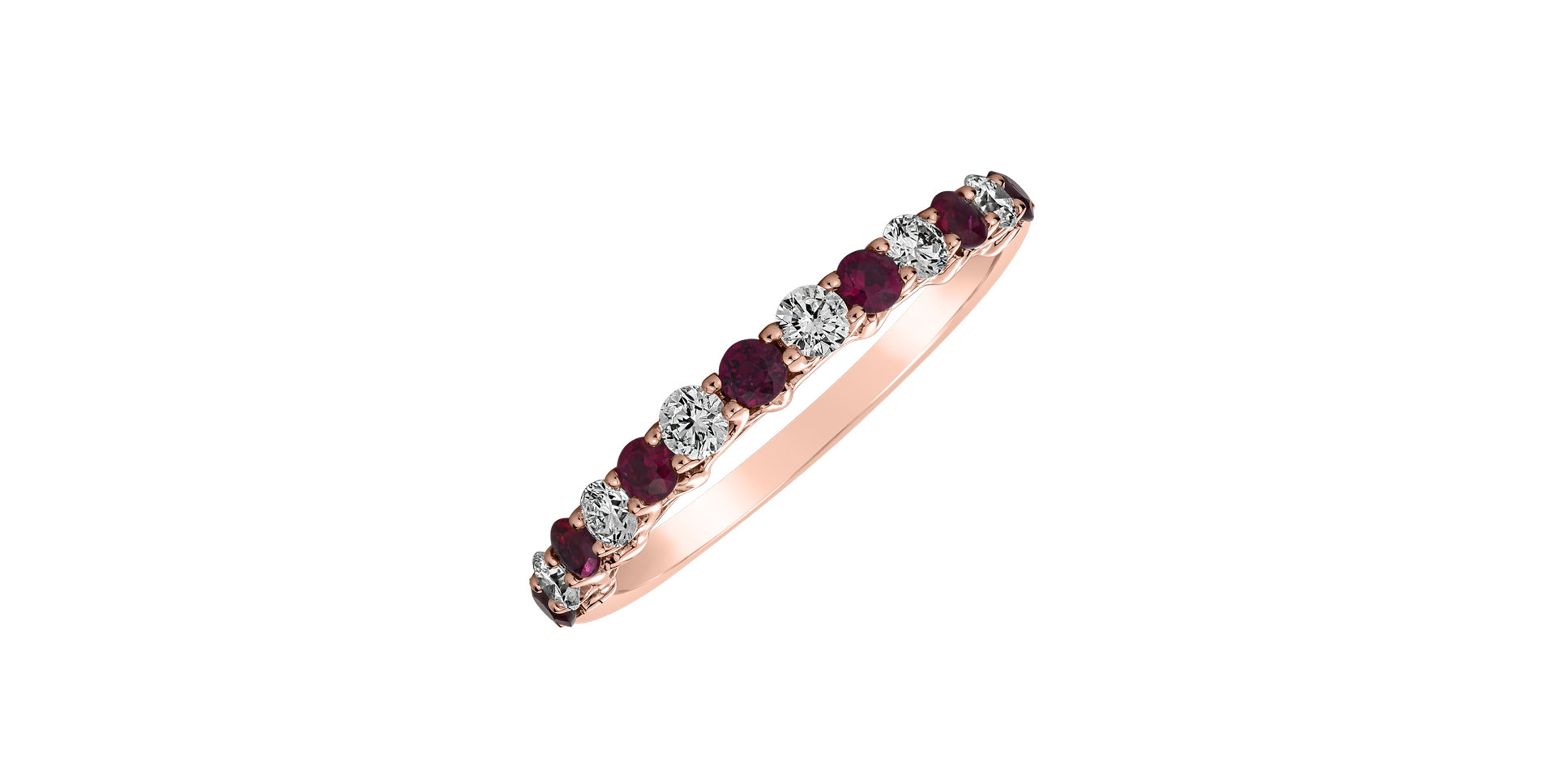 Diamond ring with Ruby Sevasti