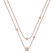 Necklace with brown and white diamonds Star Waterfall3