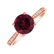 Diamond ring with Rhodolite Bonbon6