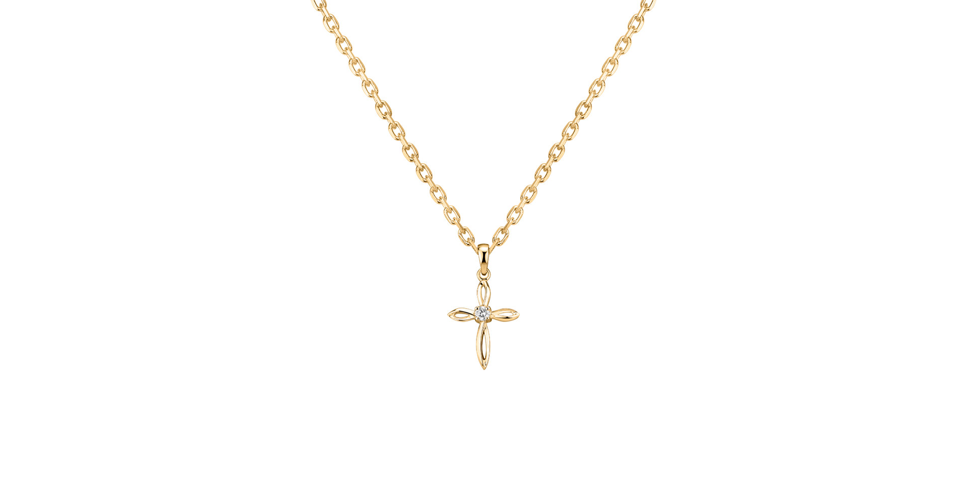 Diamond pendant Symbol of Faith