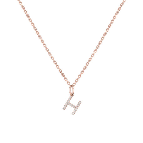 Diamond pendant Line Glitter  H