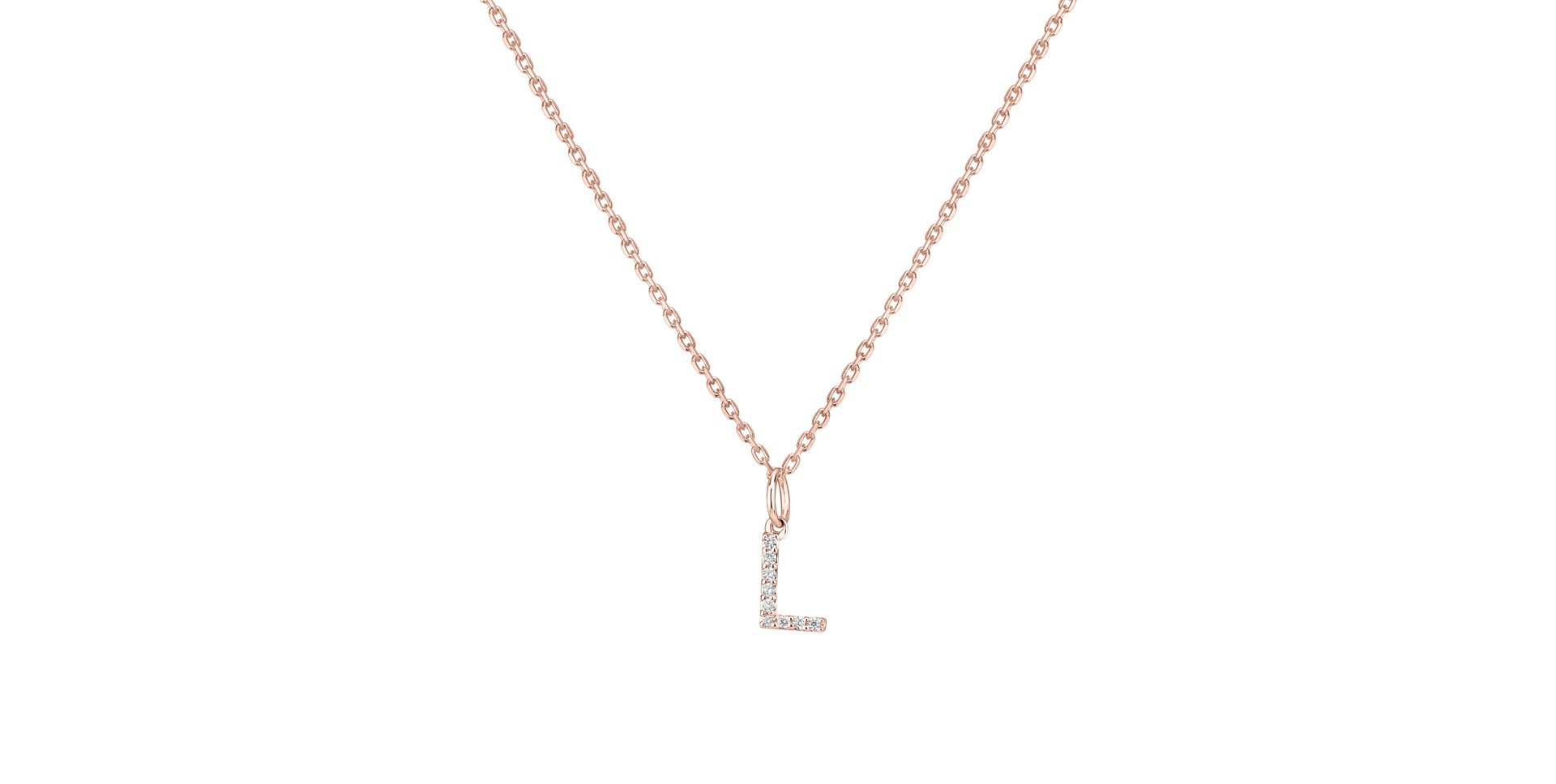 Diamond pendant Line Glitter  L