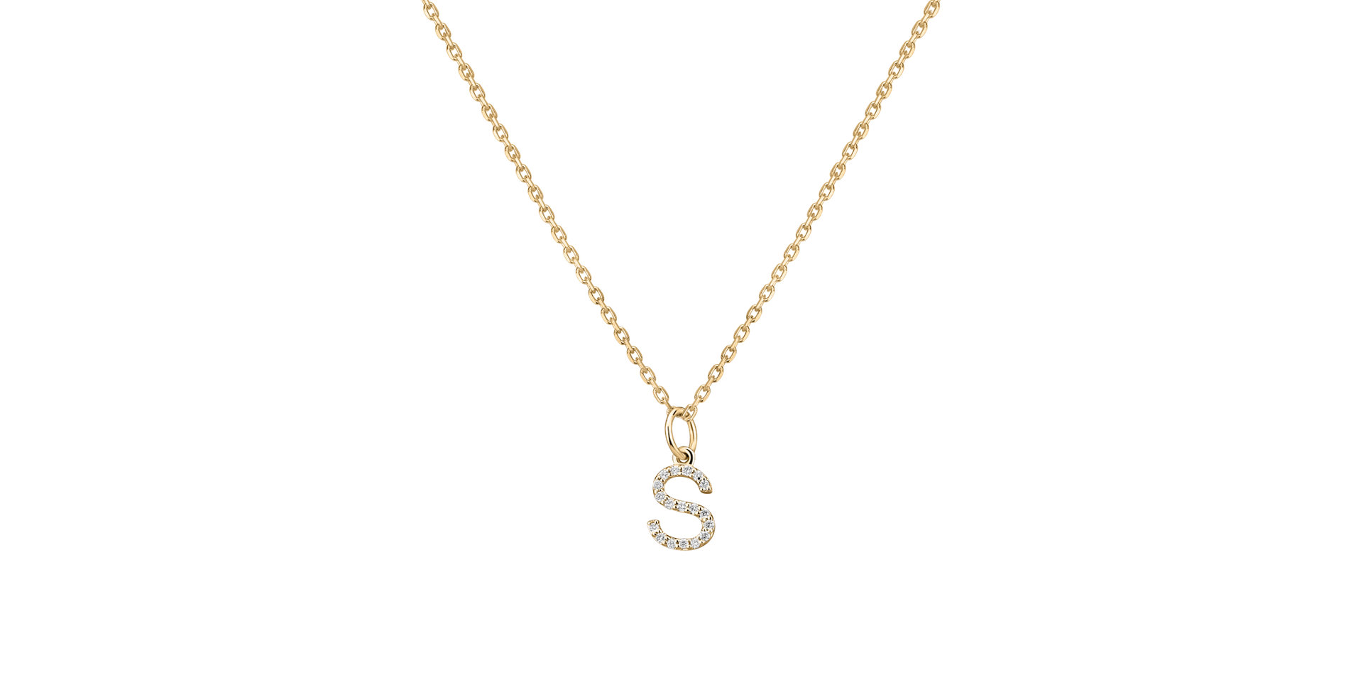 Diamond pendant Line Glitter  S