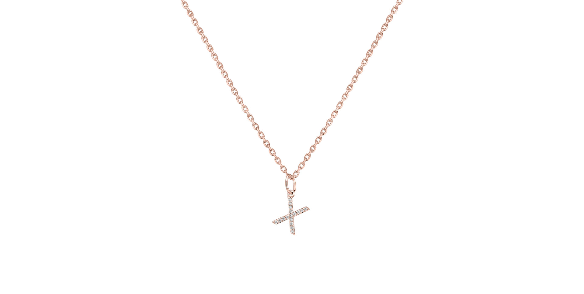 Diamond pendant Line Glitter  X