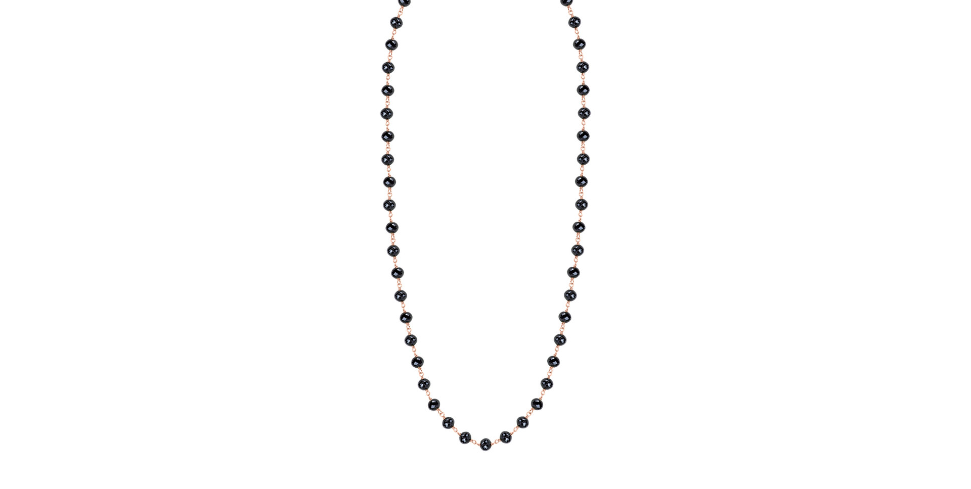 Necklace with black diamonds Dark Melody