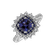 Diamond ring with Sapphire and Tanzanite Radiant Shine4