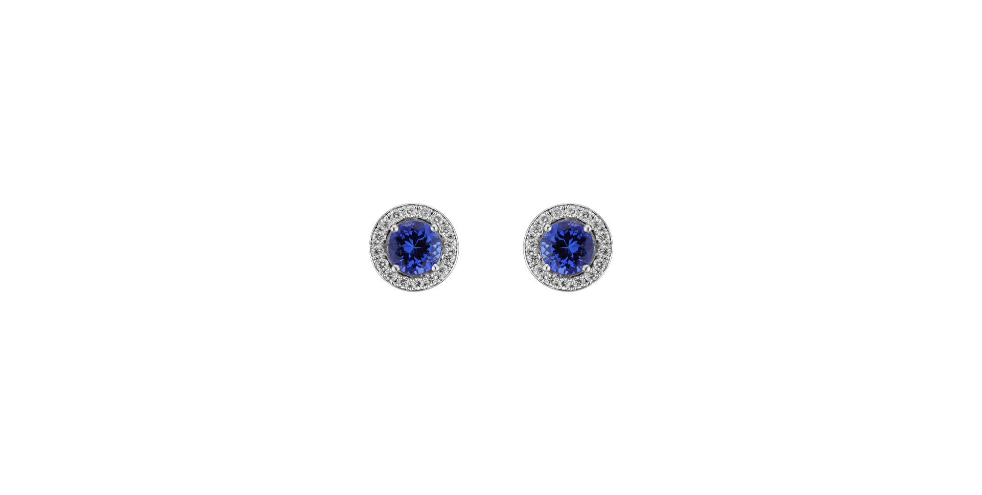 Diamond earrings with Tanzanite Sparkling Rain