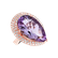 Diamond rings with Amethyst Pink Treasure4